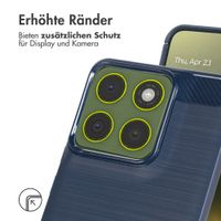 imoshion Brushed Back Cover Motorola Edge 70 - Dunkelblau