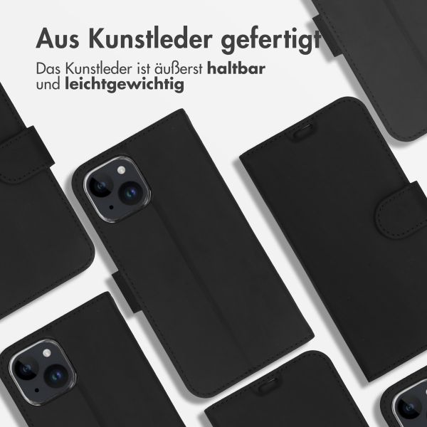 Accezz Wallet TPU Klapphülle Apple iPhone 15 - Schwarz
