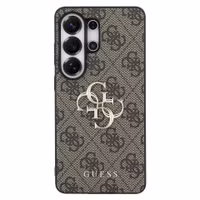 Guess 4G Leather Back Cover mit MagSafe Samsung Galaxy S26 Ultra - Gold Edge - Brown