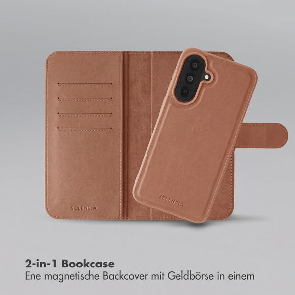 Selencia Olyn Abnehmbare Bookcase mit MagSafe Samsung Galaxy A37 (5G) - Braun