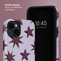 Selencia Vivid Tough Back Cover MagSafe für das iPhone 14 - Stars Plum Lilac