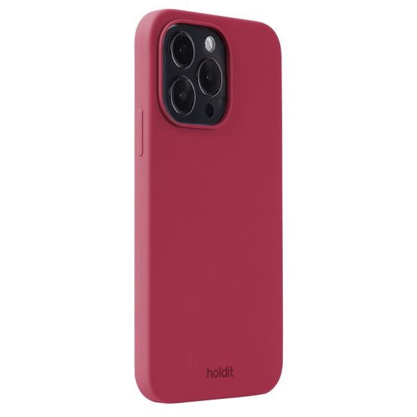 Holdit Silicone Case für das iPhone 14 Pro Max - Red Velvet