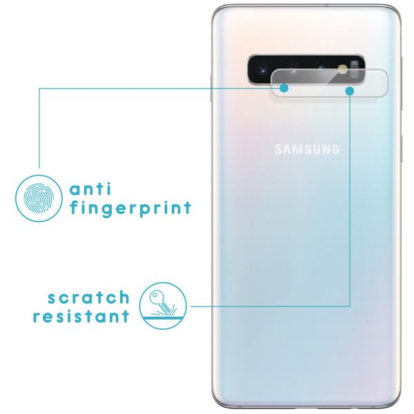 imoshion Displayschutzfolie 3er-Pack + Kameraschutz Glas Galaxy S10