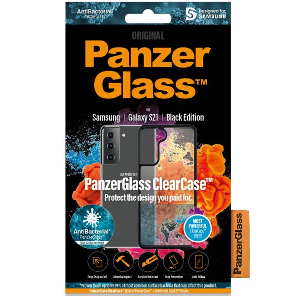 PanzerGlass ClearCase AntiBacterial Samsung Galaxy S21 - Schwarz