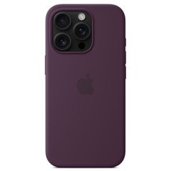 Apple Silikon-Case MagSafe für das Apple iPhone 16 Pro - Plum