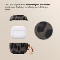 Selencia Sabi Hülle Panthermuster  Apple Airpods 4 - Midnight Black