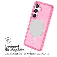 imoshion Sparkle Back Cover mit MagSafe für das Samsung Galaxy S25 - Glitzer Rosa