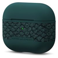 Njorð Collections Salmon Leather Case für Apple AirPods 3 (2021) - Dark Green