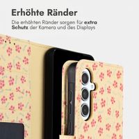 imoshion Design Klapphülle Samsung Galaxy A35 - Sunny Yellow Petite Flowers