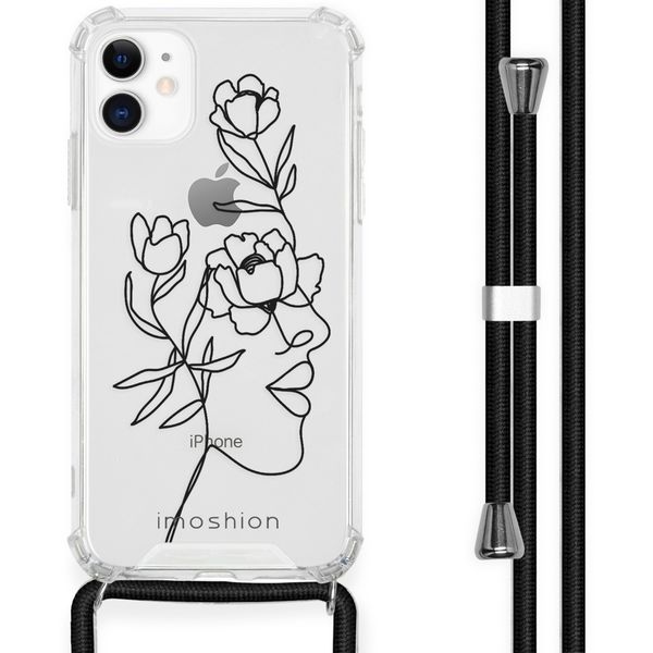 imoshion Design Hülle mit Band für das iPhone 11 - Woman Flower