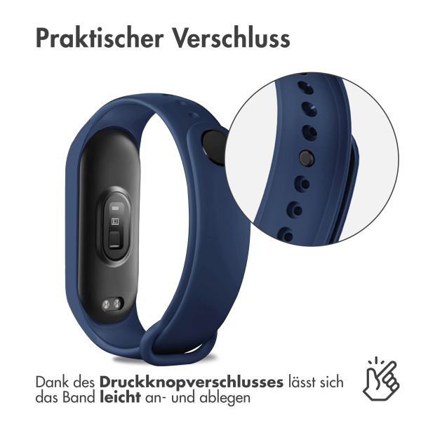 imoshion Silikonarmband für das Xiaomi Mi Band 7 - Dunkelblau