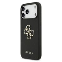 Guess Big 4G Logo Hülle Grained Apple iPhone 17 Pro - Schwarz