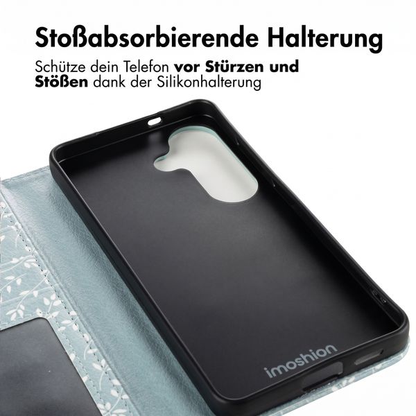 imoshion Design Klapphülle Samsung Galaxy S26 - Smoke Green Flowers