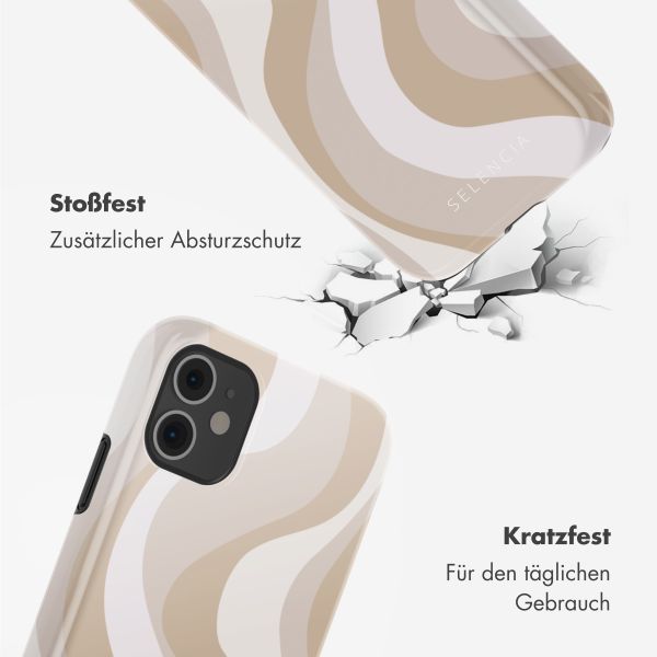 Selencia Vivid Tough Back Cover für das iPhone 11 - Desert Waves Beige