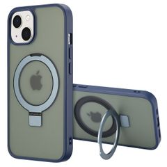 Accezz Ring Stand Backcover mit MagSafe Apple iPhone 14 - Blau