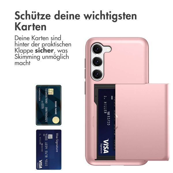 imoshion Backcover mit Kartenfach für das Samsung Galaxy S23 - Rose Gold