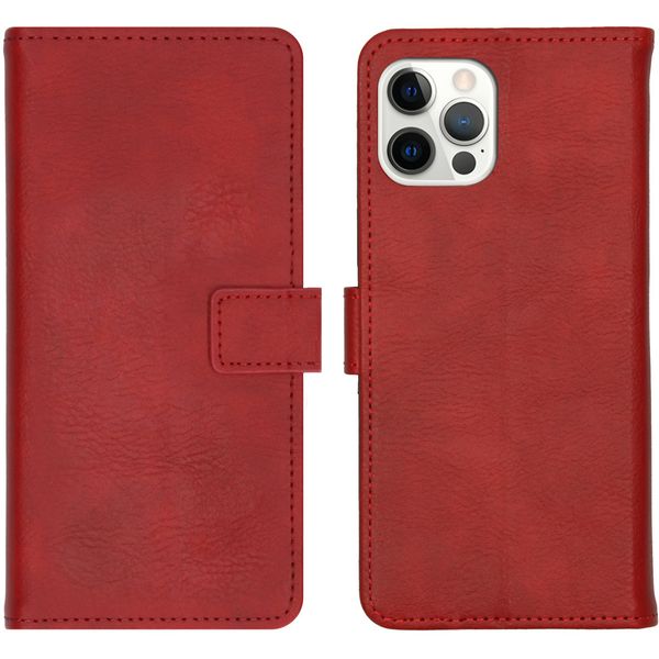 imoshion Luxuriöse Klapphülle iPhone 12 (Pro) - Rot