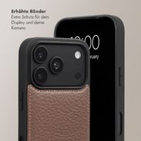 Selencia Nova HandyHülle mit Kordel und Kartenhalter Apple iPhone 18 Pro Max / 17 Pro Max - Mocha Brown