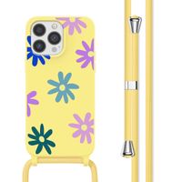 imoshion SilikonHülle design mit Band Apple iPhone 13 Pro - Yellow Flower Distance