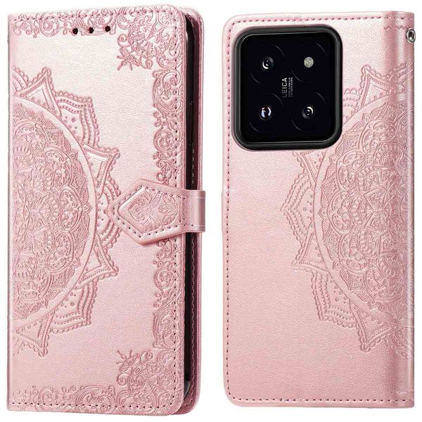 imoshion Mandala Klapphülle für das Xiaomi 14T Pro - Rose Gold