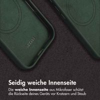 Accezz Vintage Leather Magsafe Backcover Apple iPhone 16 Pro - Smokey Green