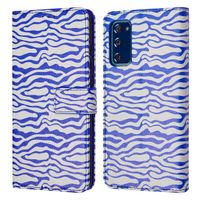 imoshion ﻿Design Klapphülle für das Samsung Galaxy S20 FE - White Blue Stripes