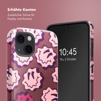 Selencia Vivid Rückabdeckung mit MagSafe Apple iPhone 13 - Wavy Smiley Pink