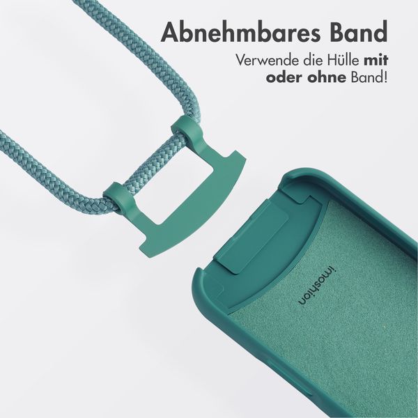 imoshion Color Backcover mit abtrennbarem Band MagSafe für das Apple iPhone 16 - Dark Green