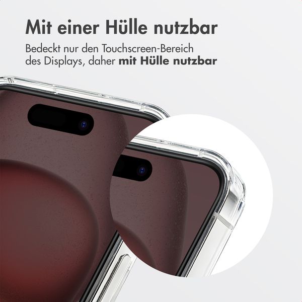 Accezz Sichtschutz-Schutzglas mit Applikator Apple iPhone 16 / 15