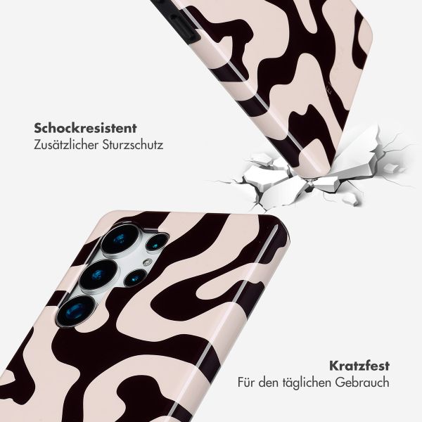 Selencia Vivid Back Cover Samsung Galaxy S25 Ultra - Art Wave Black