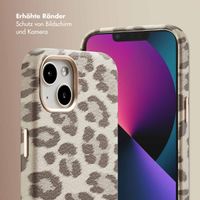 Selencia Sabi Backcover Leopardenmuster mit MagSafe Apple iPhone 13 - Soft Ivory