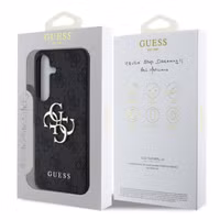 Guess 4G Metal Logo Back Cover Samsung Galaxy S25 - Schwarz