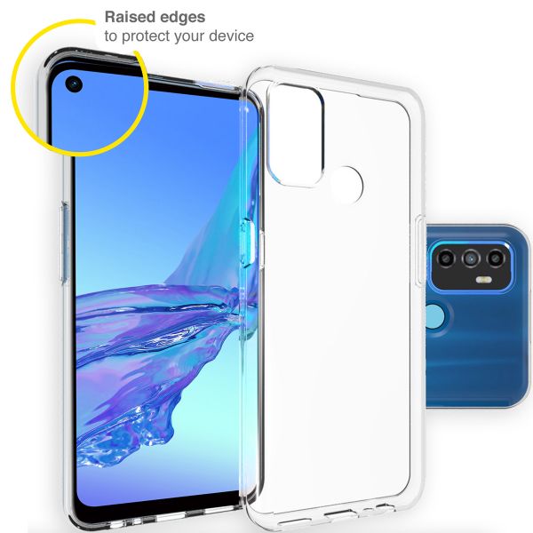 Accezz TPU Clear Cover für das Oppo A53 / A53s - Transparent