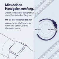 Apple Leather Band Modern Buckle für  Apple Watch | 38/40/41/42 mm - Größe M - Midnight