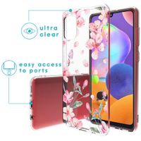 imoshion Design Hülle Samsung Galaxy A31 - Blume - Rosa