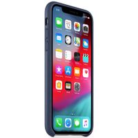 Apple Leder-Case Blau für das iPhone Xs