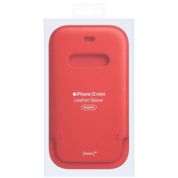 Apple Ledersleeve MagSafe für das Apple iPhone 12 Mini - Scarlet Red