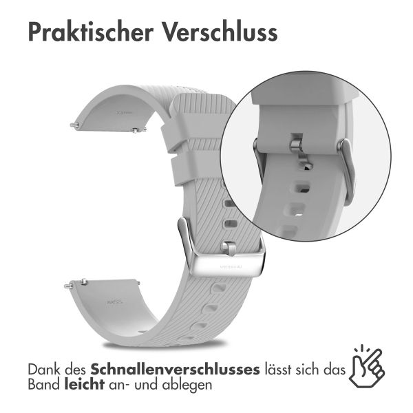 imoshion Silikonarmband - 22-mm-Universalanschluss - Grau