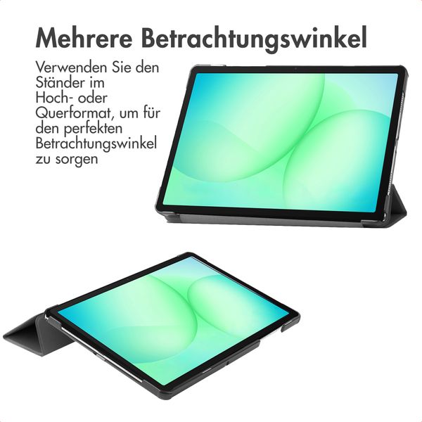 Accezz Trifold Klapphülle Samsung Galaxy Tab A11 Plus - Schwarz
