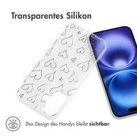 imoshion Design Hülle für das iPhone 16 - Hearts