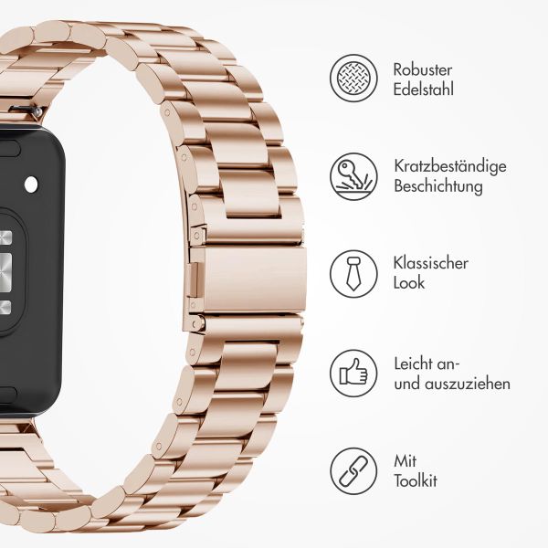 imoshion Edelstahlarmband für das Samsung Galaxy Fit 3 - Roségold