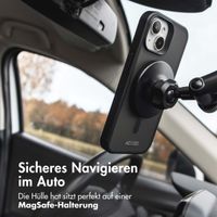 Accezz Rugged Frosted Back Cover mit MagSafe iPhone 16 - Schwarz