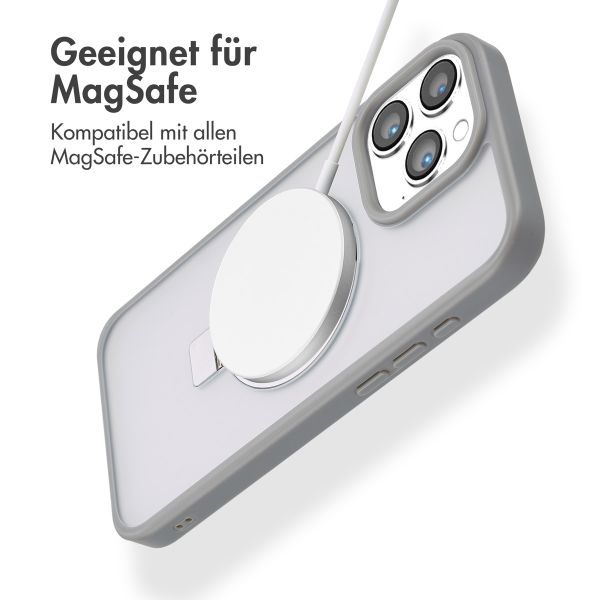 Accezz Ring Stand Backcover mit MagSafe Apple iPhone 16 Pro Max - Grau