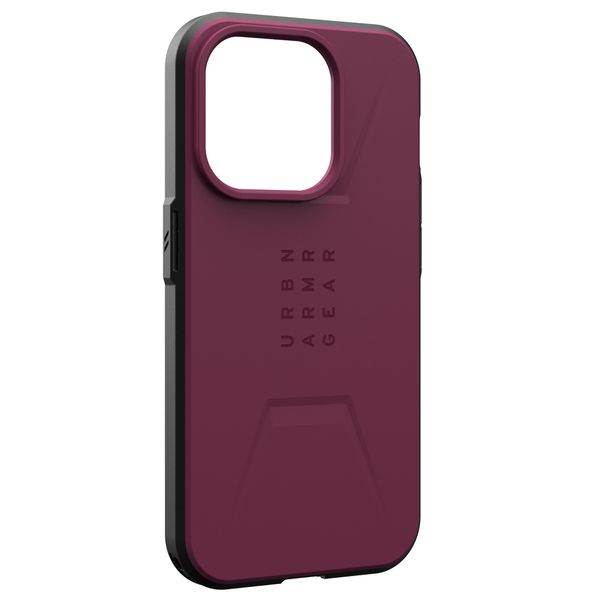 UAG Civilian Backcover MagSafe für das iPhone 15 Pro - Bordeaux