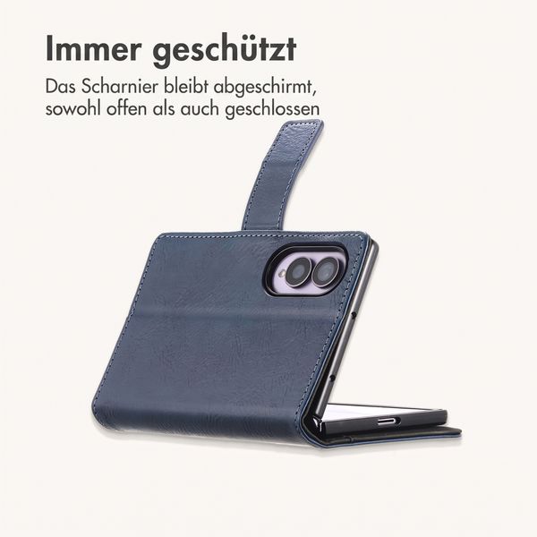 imoshion Luxuriöse Klapphülle Samsung Galaxy Z Fold 8 - Dunkelblau