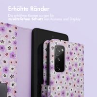 imoshion ﻿Design Klapphülle für das Samsung Galaxy S20 FE - Purple Flowers