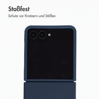 Accezz Liquid Silikoncase mit MagSafe Samsung Galaxy Z Flip 8 - Dunkelblau