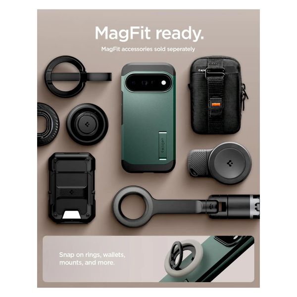 Spigen Tough Armor Backcover MagSafe Google Pixel 11 Pro XL - Abyss Green