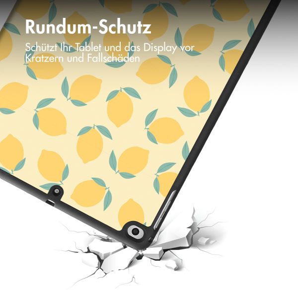 imoshion Design Trifold Klaphülle Apple iPad 6 (2018) 9.7 Zoll / iPad 5 (2017) 9.7 Zoll / Air 2 (2014)/Air 1 (2013) - Citrus Dream