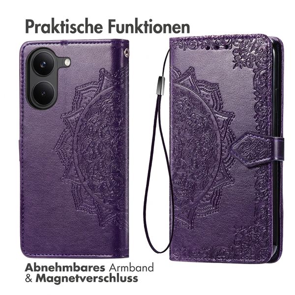 imoshion Mandala Klapphülle Xiaomi Poco X8 Pro - Violett